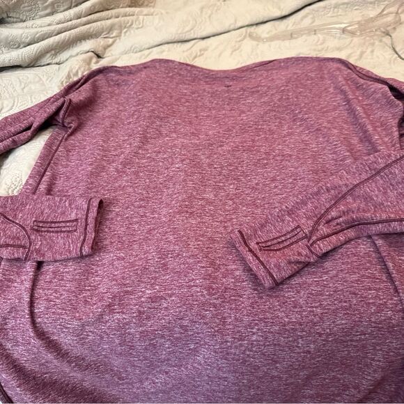 Women's V-Neck Athletic Maroon and white Top - Picture 10 of 10